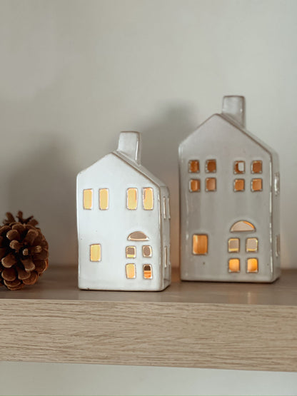 Ceramic House Tealight Holder