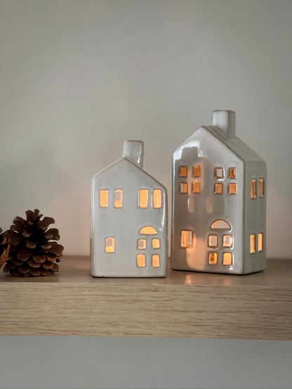 Ceramic House Tealight Holder