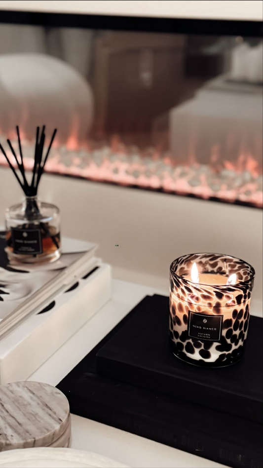 Cheetah Print Candles: Medium Dual Wicked