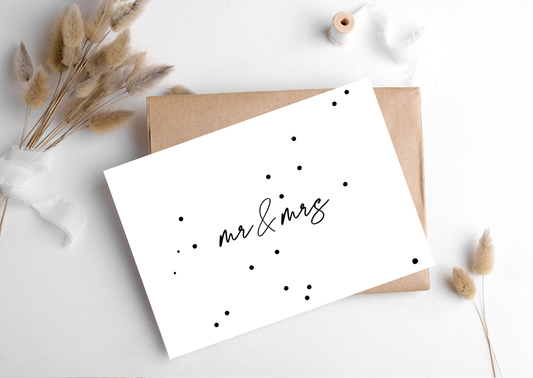 "MR AND MRS" CARD